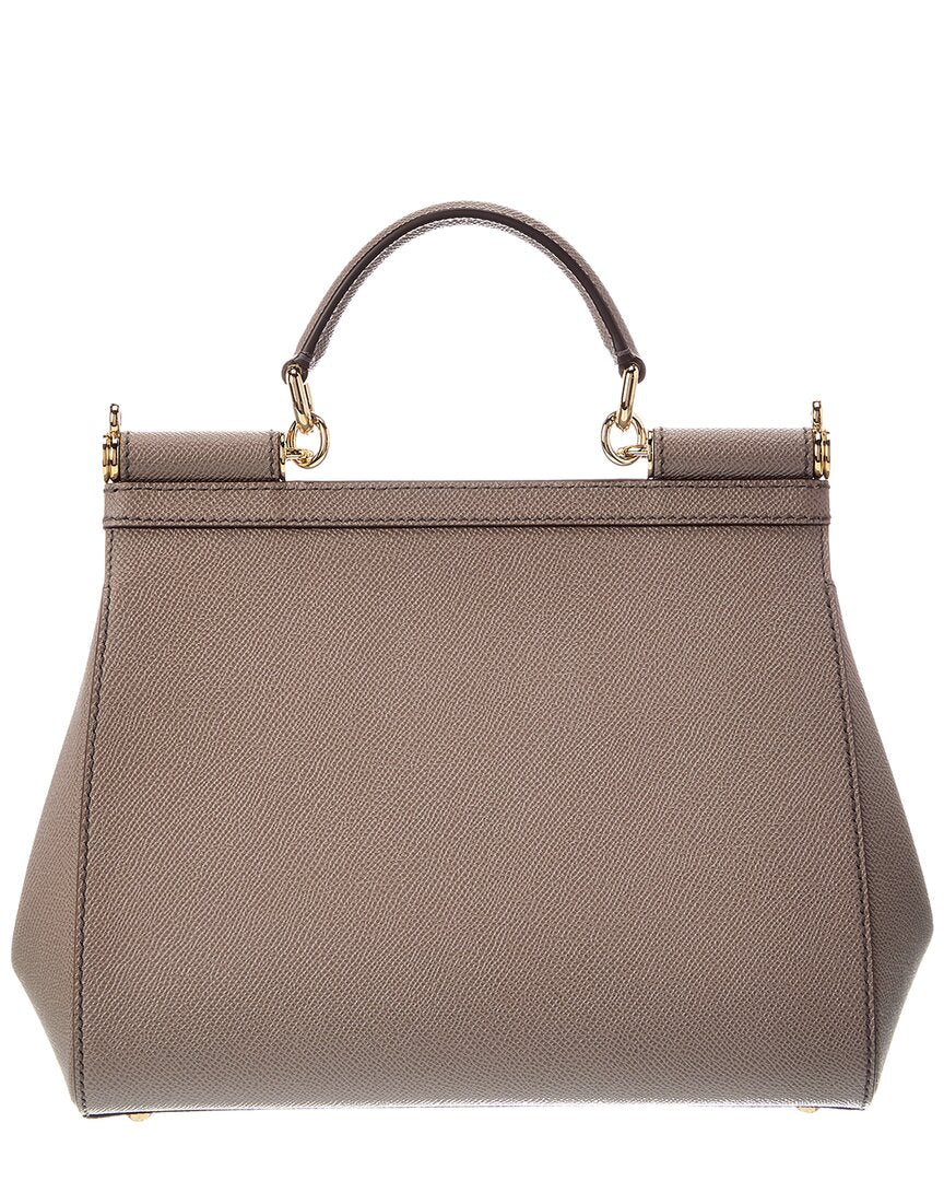 Dolce & Gabbana Dolce & Gabbana Sicily Large Leather Satchel