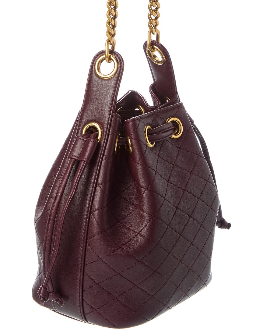 Saint Laurent Joe Mini Quilted Leather Bucket Bag