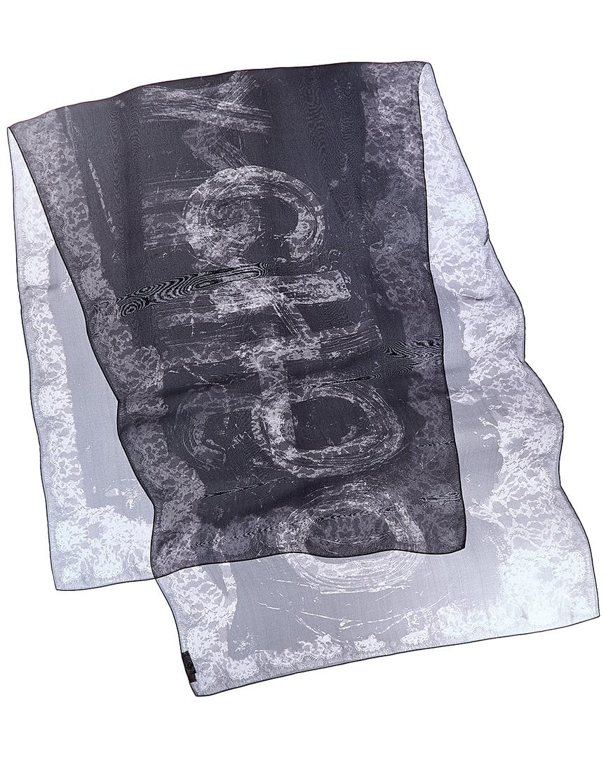 Jimmy Choo Jimmy Choo Logo Silk Scarf