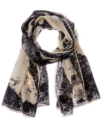 Jimmy Choo Jimmy Choo Logo Silk Scarf