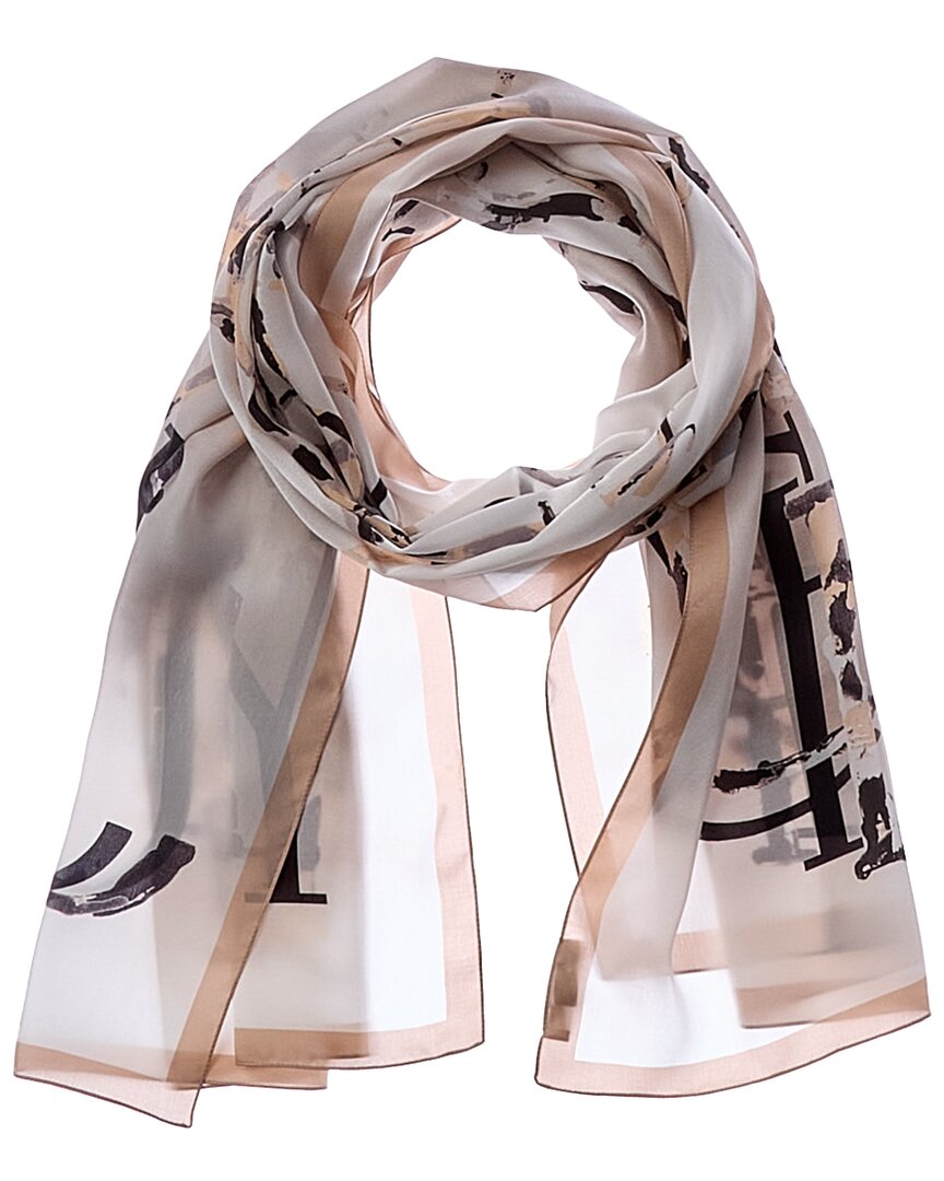 Jimmy Choo Jimmy Choo Logo Silk Scarf