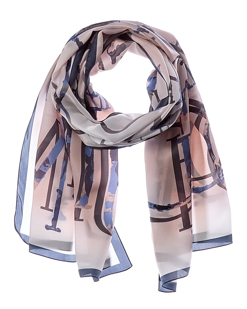 Jimmy Choo Jimmy Choo Logo Silk Scarf