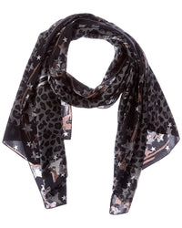 Jimmy Choo Jimmy Choo Logo Silk Scarf