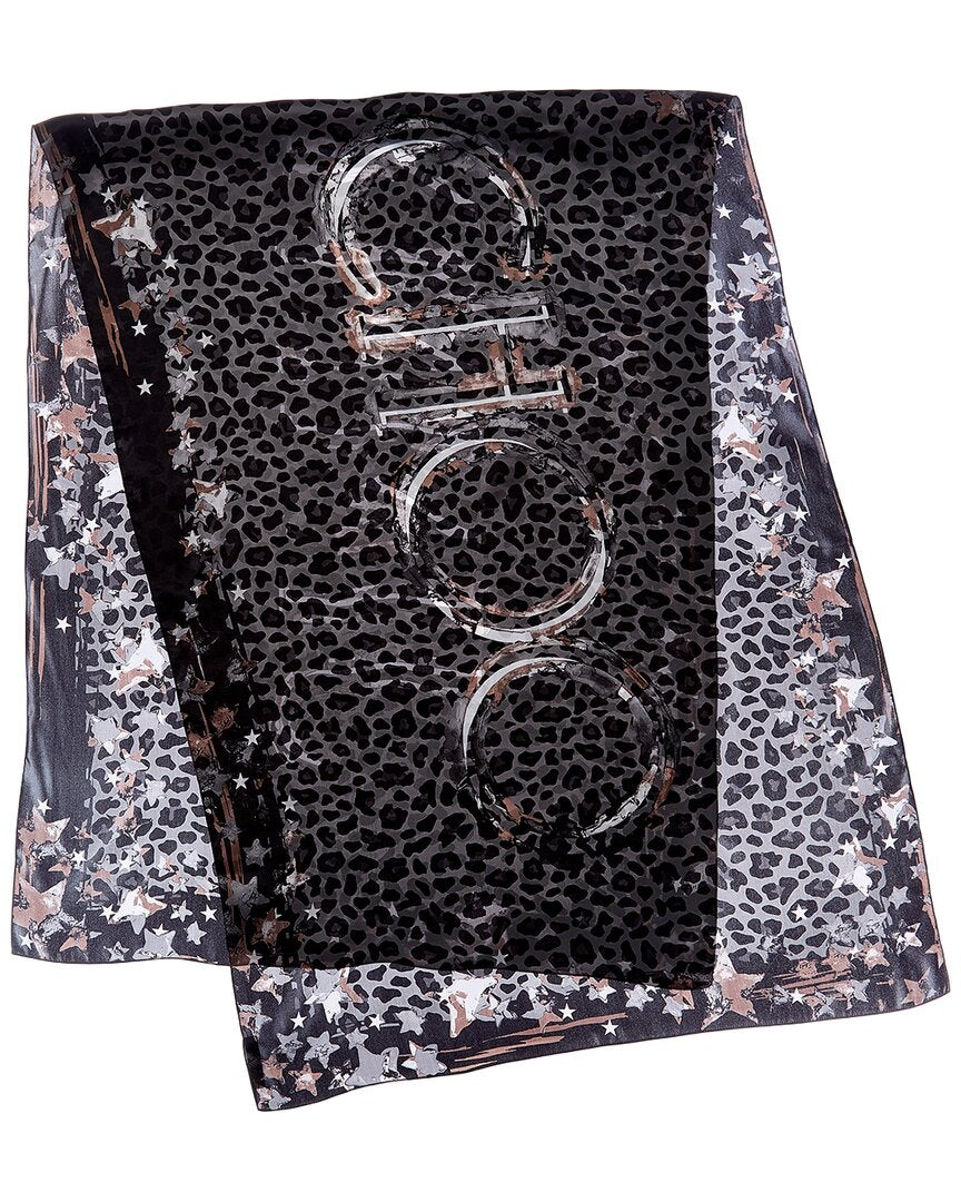 Jimmy Choo Jimmy Choo Logo Silk Scarf