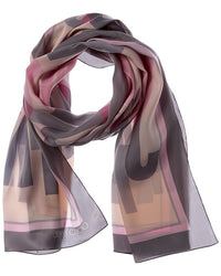 Jimmy Choo Jimmy Choo Logo Silk Scarf