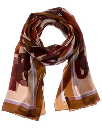 Jimmy Choo Jimmy Choo Logo Silk Scarf