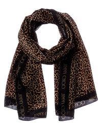 Jimmy Choo Jimmy Choo Logo Silk Scarf