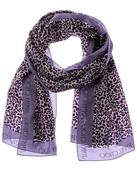 Jimmy Choo Jimmy Choo Logo Silk Scarf