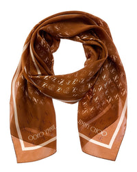 Jimmy Choo Jimmy Choo Logo Silk Scarf