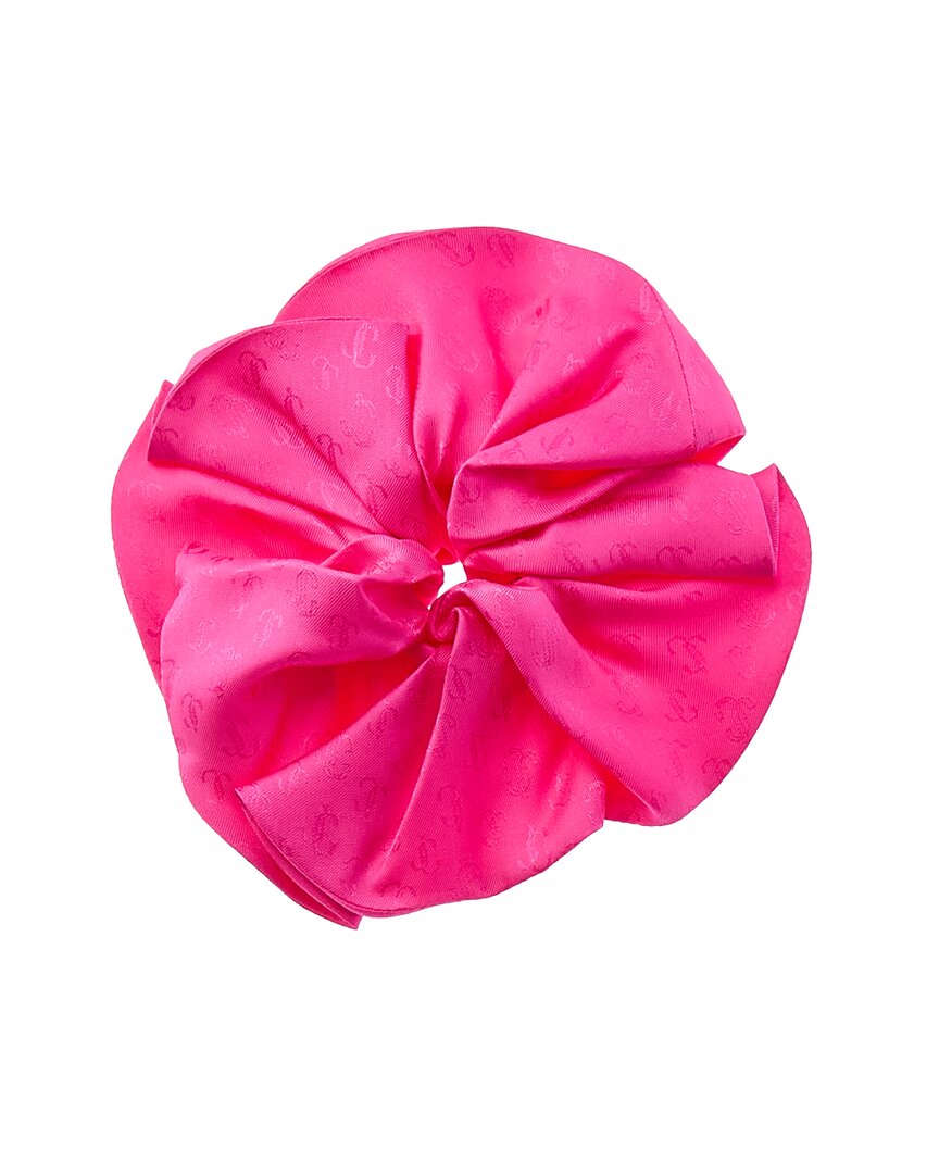 Jimmy Choo Jimmy Choo Logo Silk Scrunchie