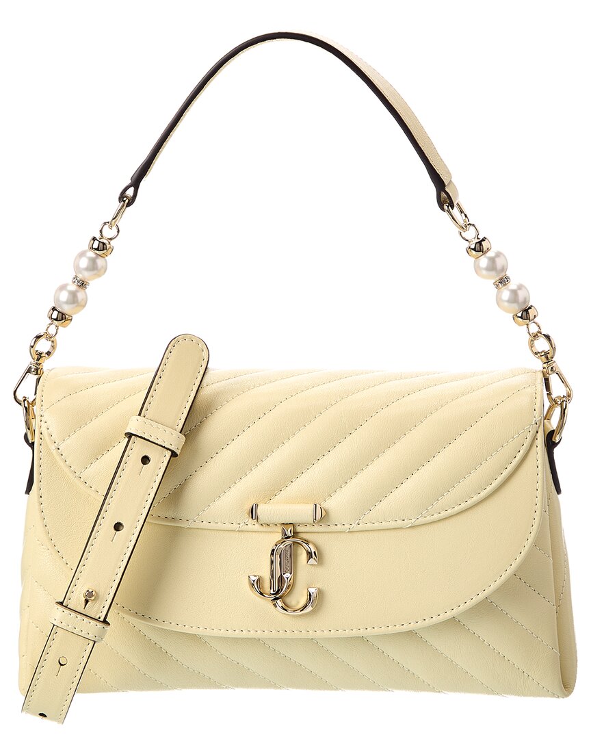 Jimmy Choo Jimmy Choo Avn Curve Top Handle Leather Shoulder Bag