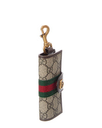 Gucci Ophidia Canvas & Leather Card Case