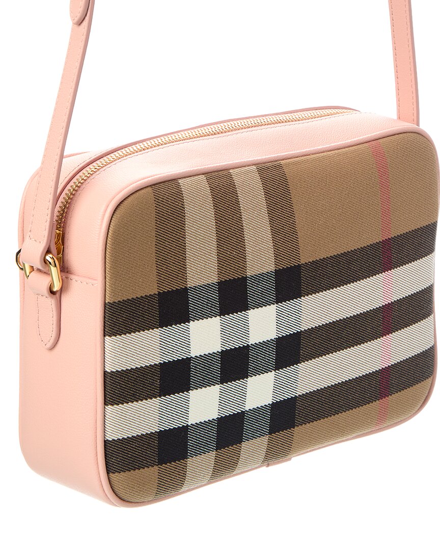 Burberry Burberry Check Canvas & Leather Camera Bag