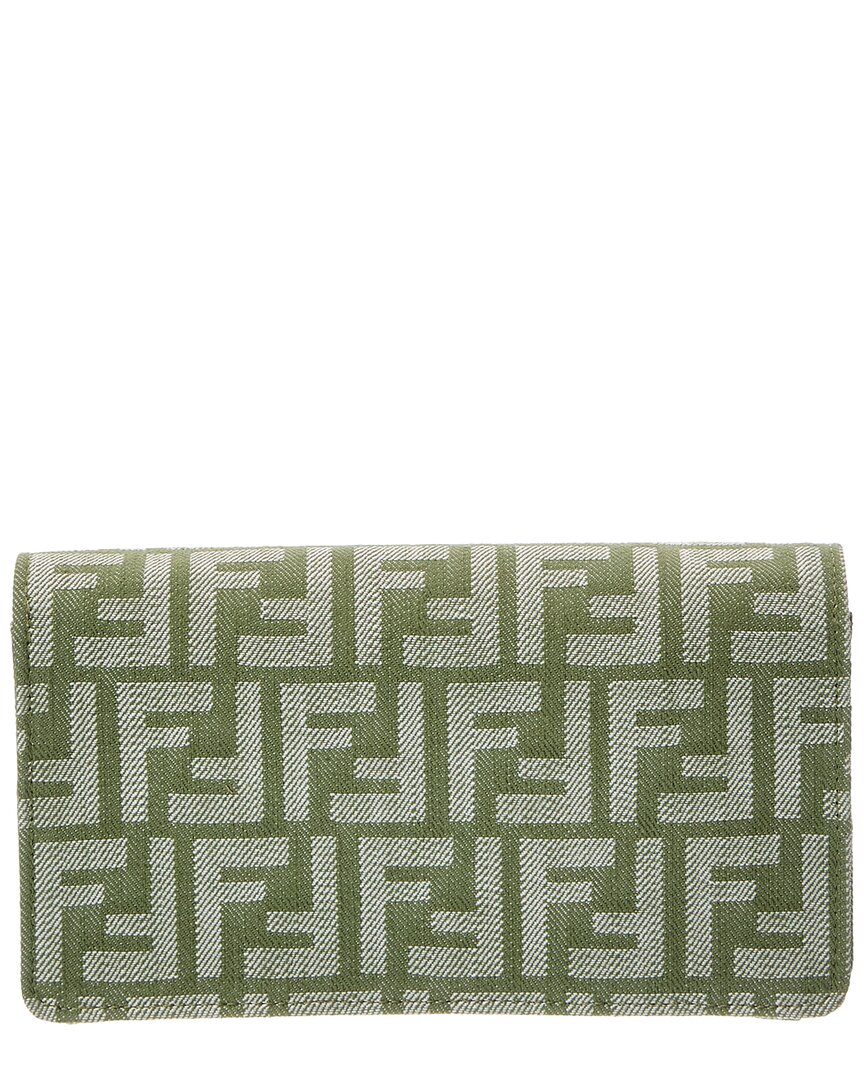 FENDI Fendi Baguette Jacquard Wallet On Chain