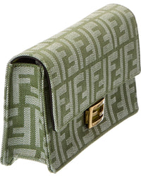 FENDI Fendi Baguette Jacquard Wallet On Chain