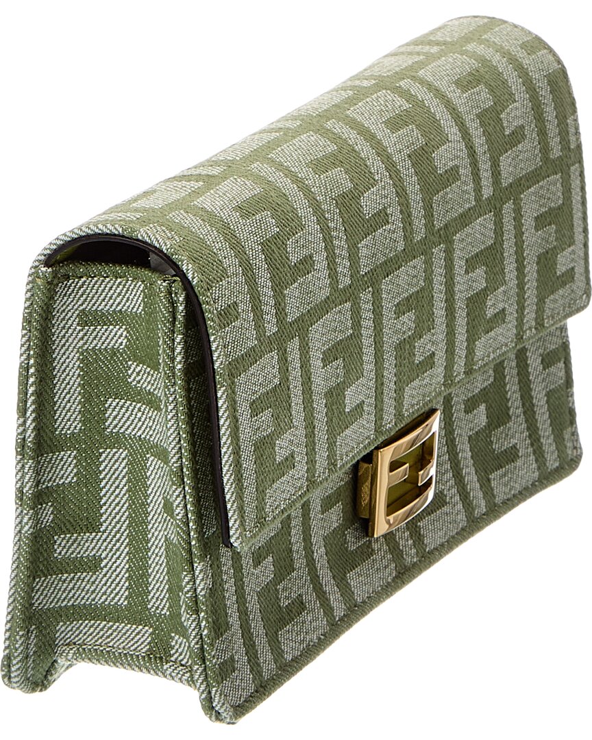 FENDI Fendi Baguette Jacquard Wallet On Chain