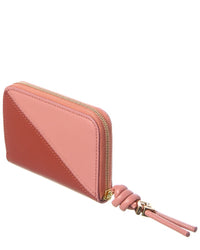 FENDI Fendi Ff Diamonds Zipper Around Mini Leather Wallet