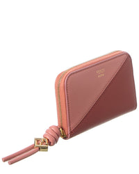 FENDI Fendi Ff Diamonds Zipper Around Mini Leather Wallet