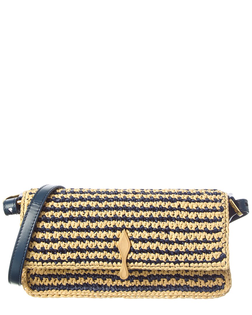 Christian Louboutin Crochet Raffia Crossbody