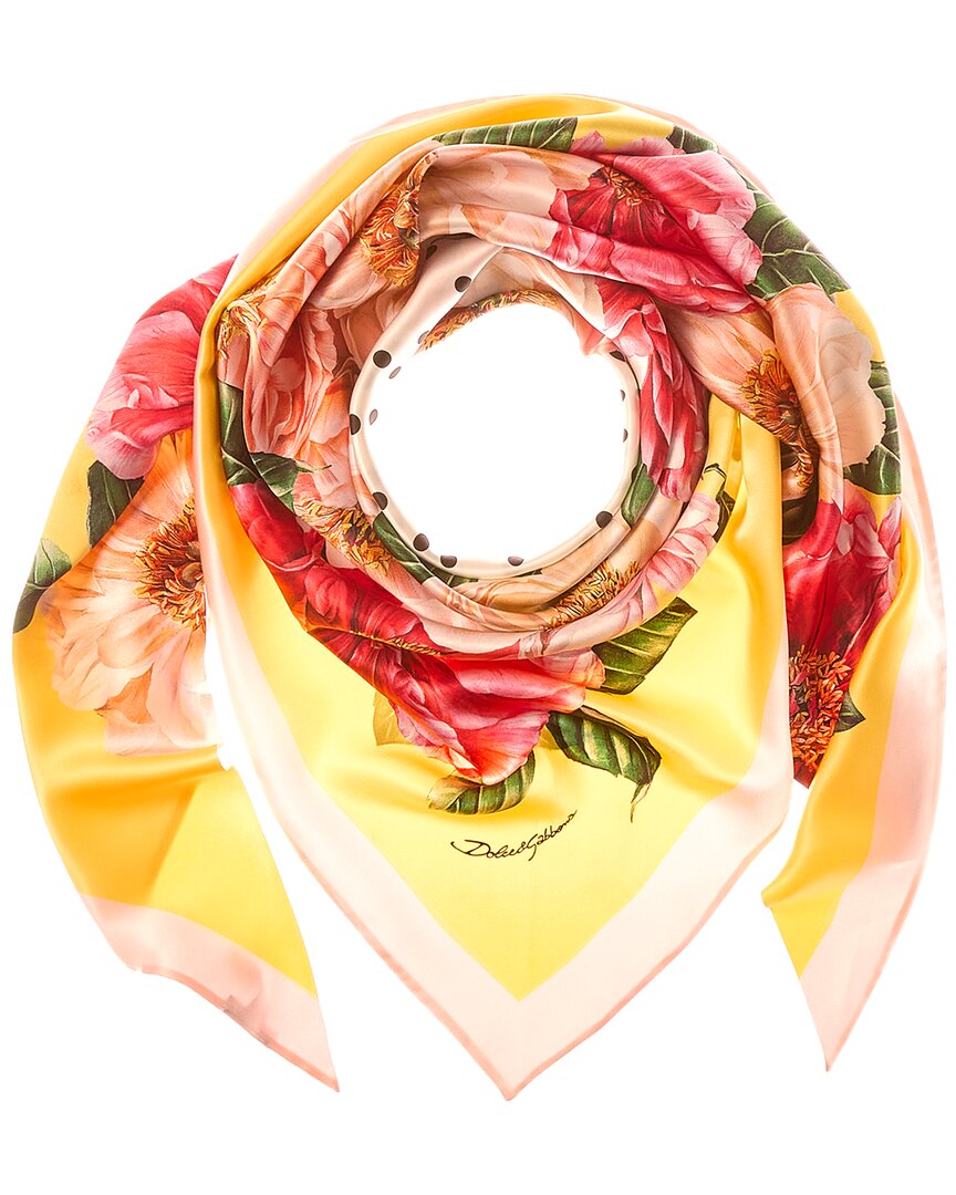 Dolce & Gabbana Dolce & Gabbana Foulard Print Silk Scarf