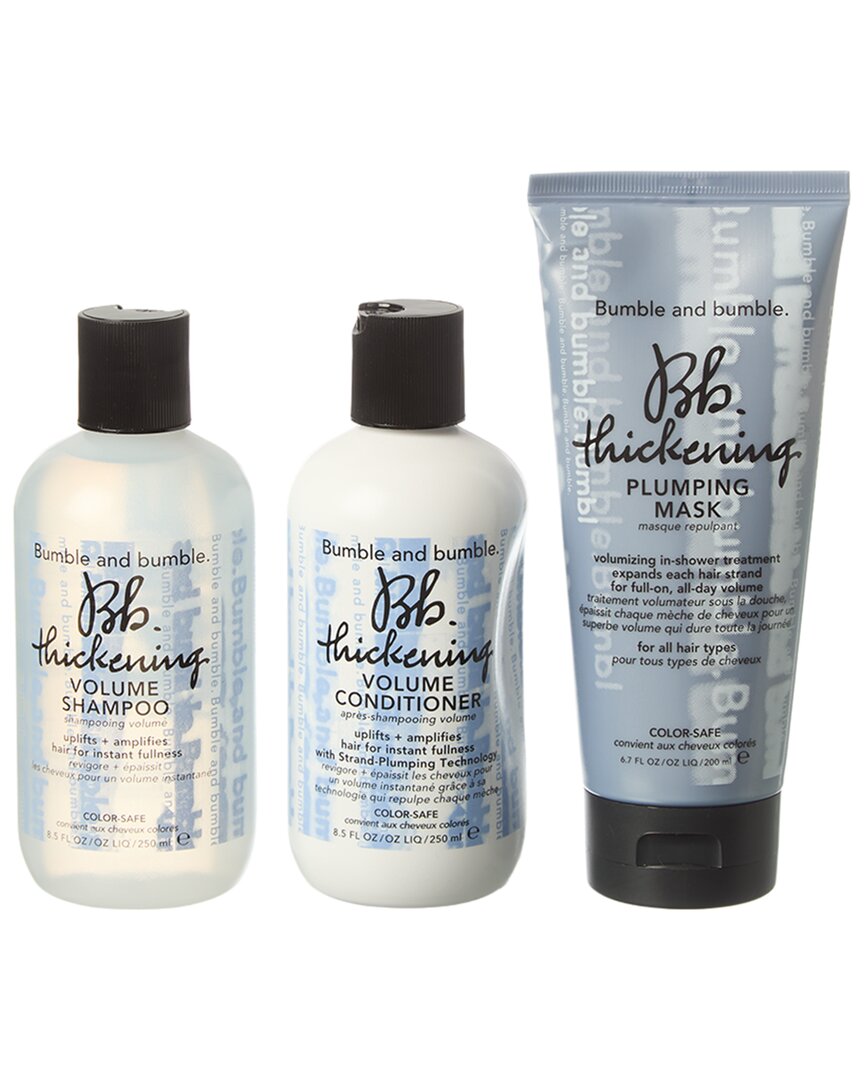 Bumble And Bumble. 3Pc Thick Volume Shampoo & Conditioner & Mask