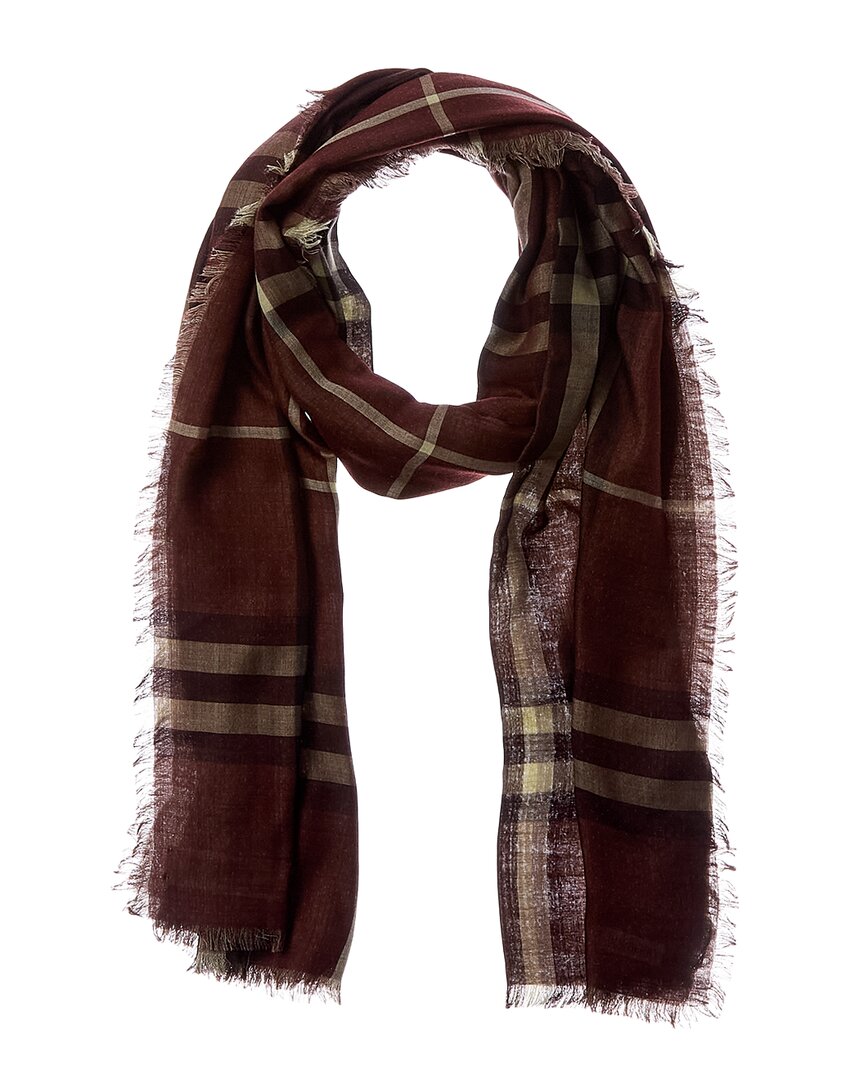 Burberry Burberry Check Wool & Silk-Blend Scarf