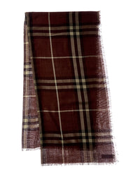 Burberry Burberry Check Wool & Silk-Blend Scarf