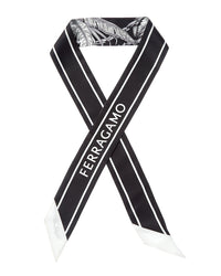 Ferragamo Logo Printed Silk Scarf