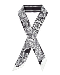 Ferragamo Logo Printed Silk Scarf