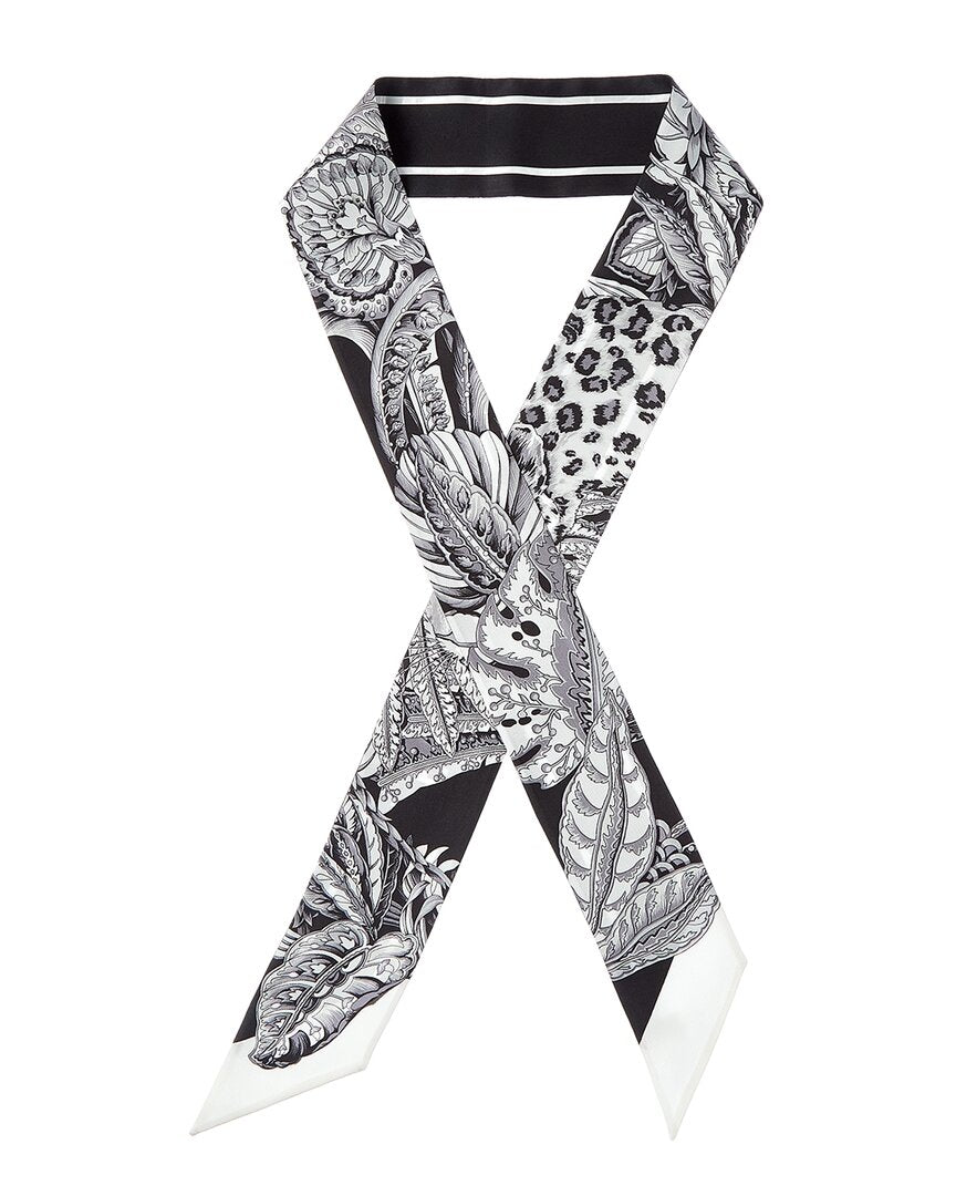 Ferragamo Logo Printed Silk Scarf