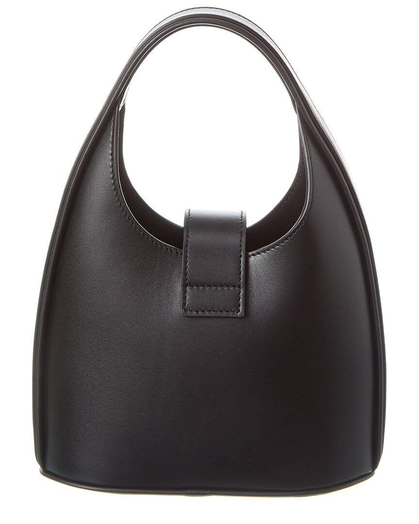 Ferragamo Gancini Buckle Leather Hobo Bag