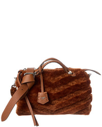 FENDI Fendi By The Way Selleria Shearling Satchel