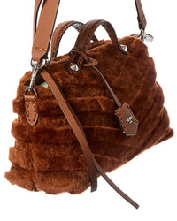 FENDI Fendi By The Way Selleria Shearling Satchel
