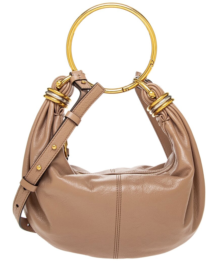 Chloé Chloé Bracelet Small Leather Hobo Bag