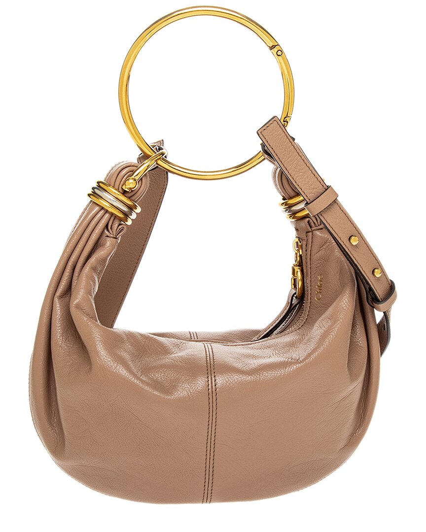Chloé Chloé Bracelet Small Leather Hobo Bag