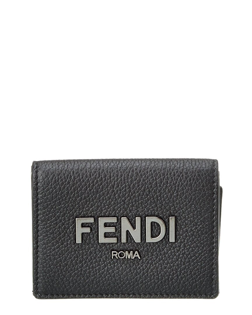 Fendi Trifold Leather Wallet