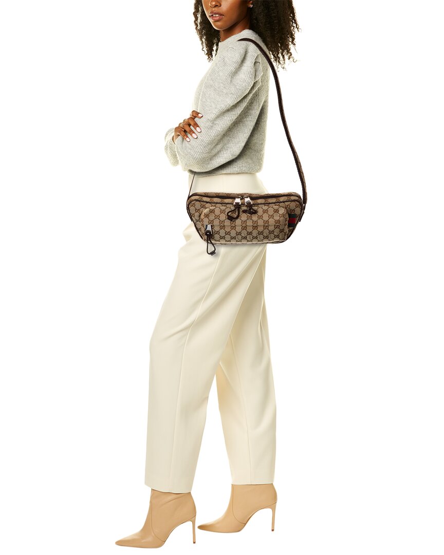 Gucci Gucci Small Gg Canvas Crossbody