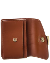Ferragamo Fiamma Leather Card Holder