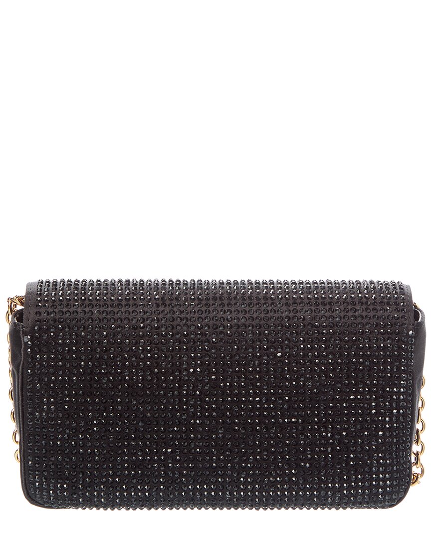 Versace Versace Embellished Mini Satin Wallet On Chain