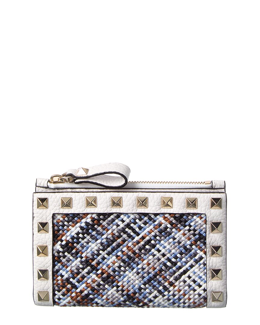Valentino Valentino Rockstud Leather Card Case