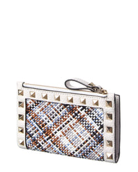 Valentino Valentino Rockstud Leather Card Case