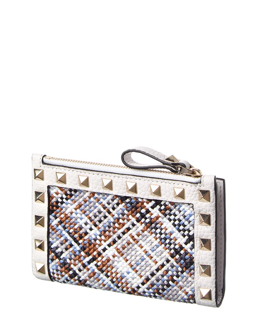 Valentino Valentino Rockstud Leather Card Case