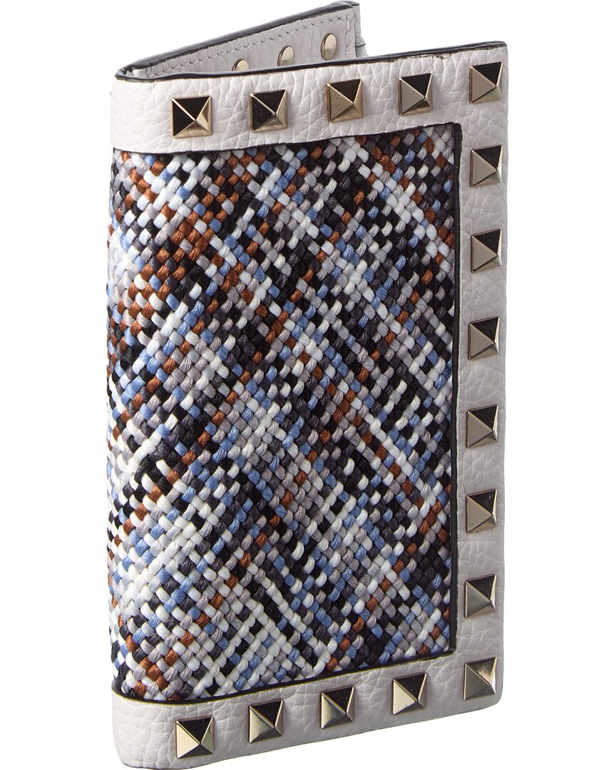 Valentino Valentino Rockstud Leather Card Case