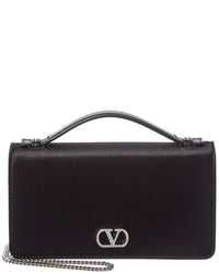 Valentino Valentino Vlogo Satin Wallet On Chain