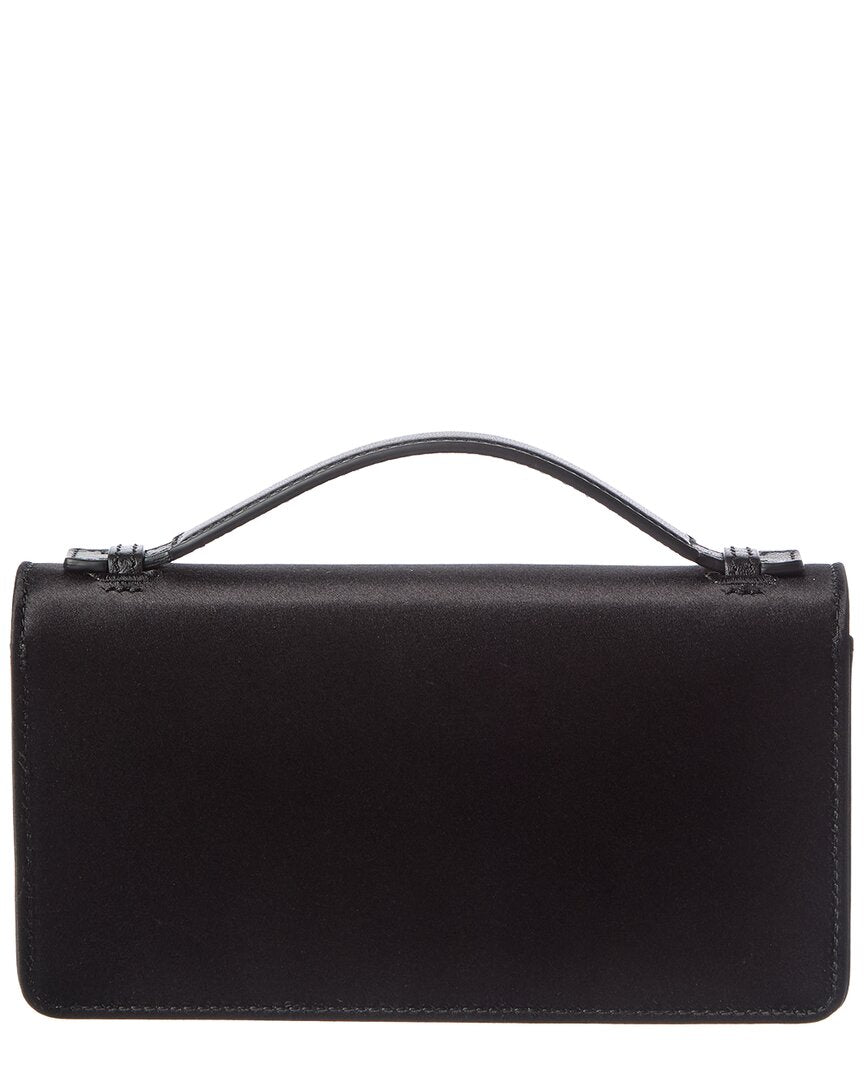 Valentino Valentino Vlogo Satin Wallet On Chain