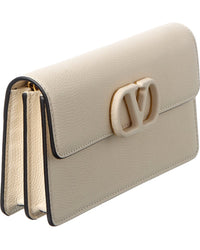Valentino Valentino Vlogo Signature Mini Leather Wallet On Chain