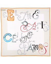 CELINE Celine Square Silk Scarf