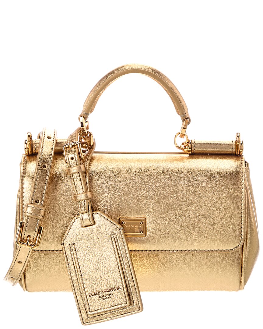Dolce & Gabbana My Sicily Leather Shoulder Bag