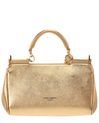Dolce & Gabbana My Sicily Leather Shoulder Bag