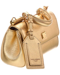 Dolce & Gabbana My Sicily Leather Shoulder Bag